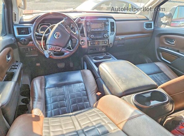 1N6BA1F24GN502525 2016 NISSAN TITAN Red Вид щитка приладів