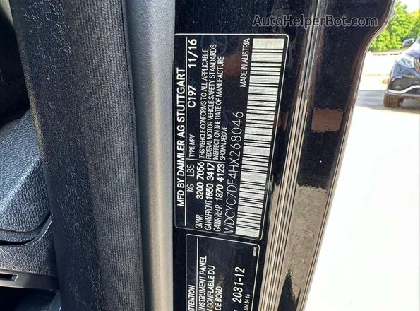 WDCYC7DF4HX268046 2017 MERCEDES-BENZ G-CLASS Black Вид задньої частини салону