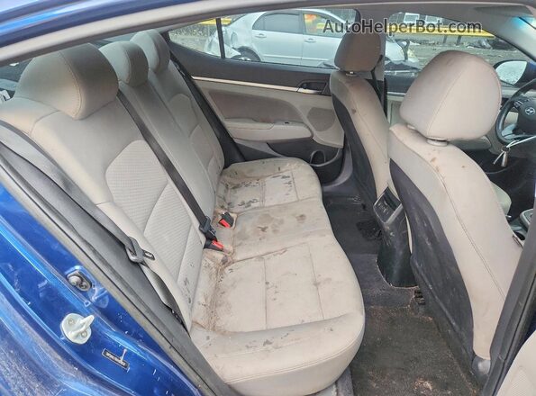 5NPD84LF0KH404858 2019 HYUNDAI ELANTRA Синий Вид задней части салона