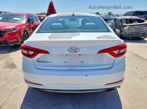 5NPE24AFXGH375823 2016 HYUNDAI SONATA White Widok wnętrza z przodu