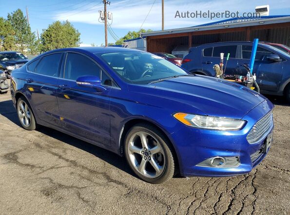 3FA6P0T96GR290633 2016 FORD FUSION Синий Вид спереди