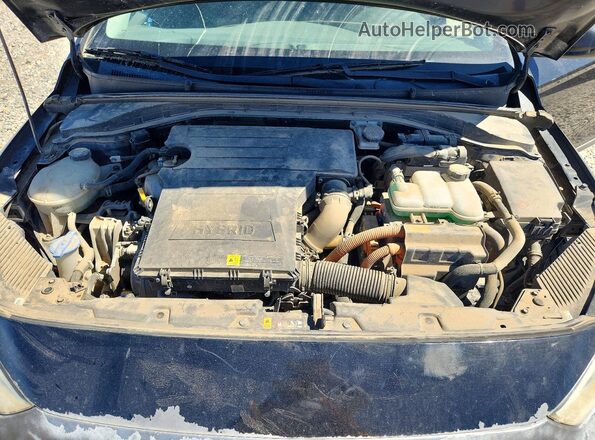 KMHC75LC5HU030445 2017 HYUNDAI IONIQ Black ძრავის განყოფილების ხედი