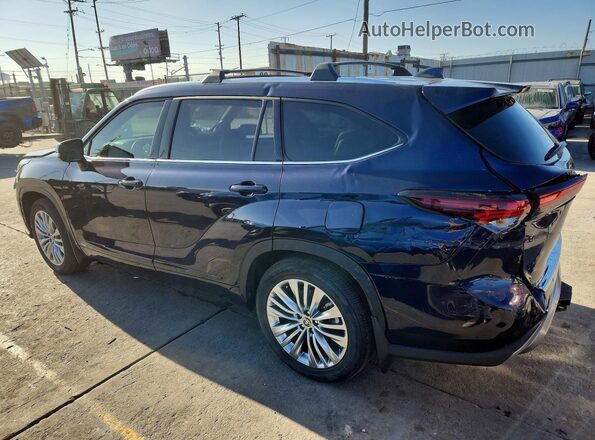 5TDEBRCH2SS689920 2025 TOYOTA HIGHLANDER Blue Tył prawy