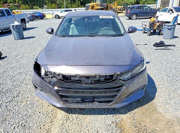 1HGCV1F1XKA087117 2019 HONDA ACCORD Gray უკანა ხედი