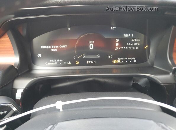 5LM5J7XC1LGL13123 2020 LINCOLN AVIATOR Black Вид задніх сидінь