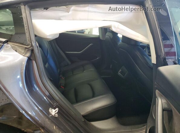 5YJ3E1EB7NF288655 2022 TESLA MODEL Black Rear interior view