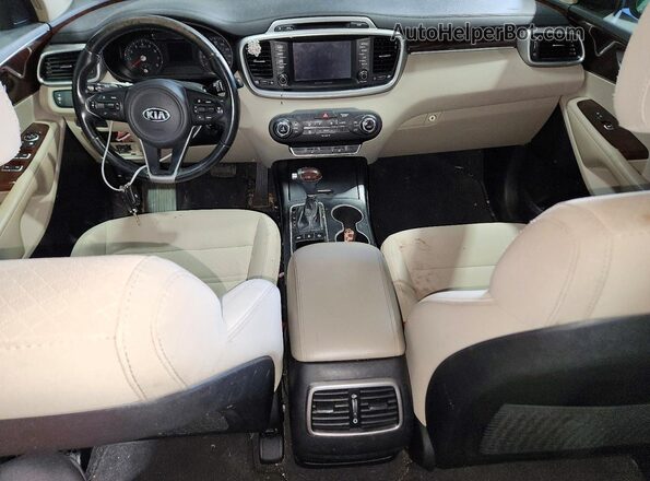 5XYPGDA30HG267722 2017 KIA SORENTO Red Instrument cluster view