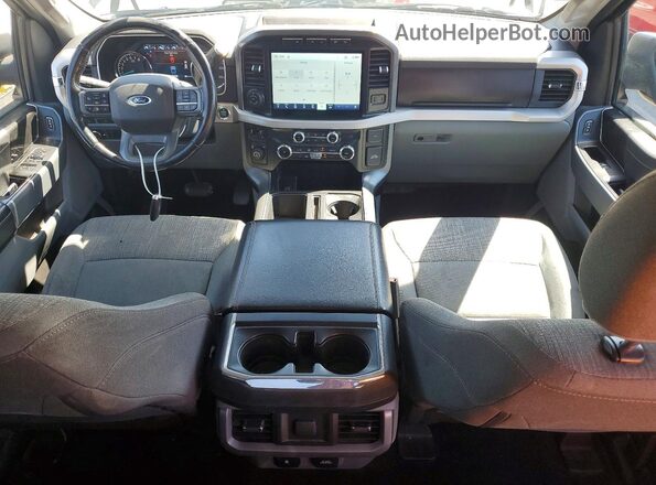 1FTFW1E58NKD65170 2022 FORD F150 Gray Instrument cluster view