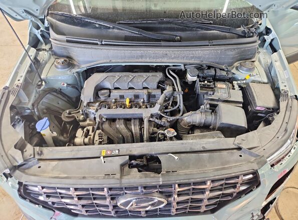 KMHRC8A32SU398521 2025 HYUNDAI VENUE Turquoise Вид підкапотного простору