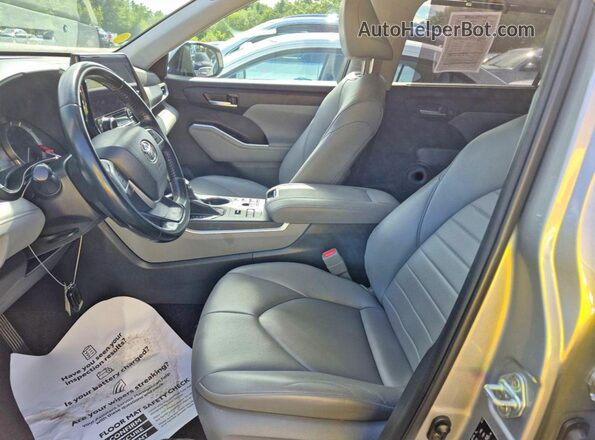 5TDKDRBH4PS042120 2023 TOYOTA HIGHLANDER Silver Вид ззаду