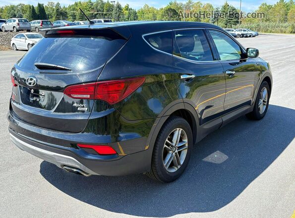 5XYZTDLB9JG562316 2018 HYUNDAI SANTA Black Front right