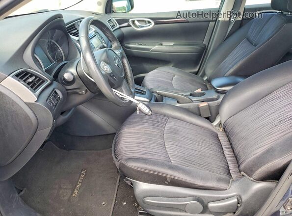 3N1AB7AP7HL636497 2017 NISSAN SENTRA Blue Widok deski rozdzielczej