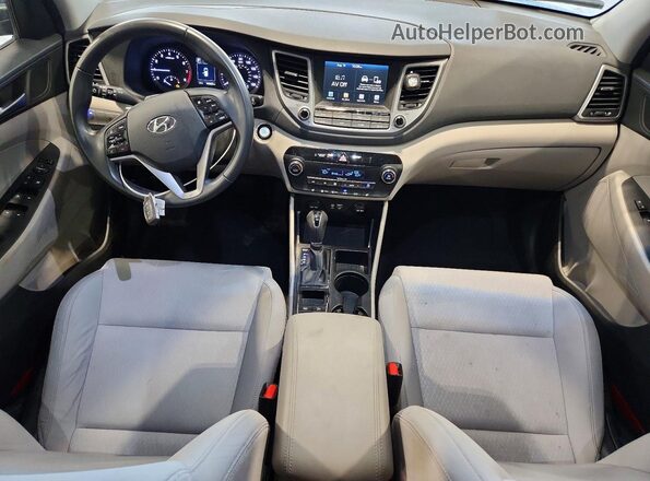 KM8J3CA20JU633259 2018 HYUNDAI TUCSON Gray Vista del cuadro de instrumentos
