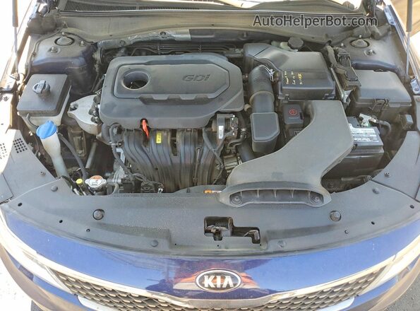 5XXGU4L31GG095287 2016 KIA OPTIMA Blue Vista del compartimento del motor