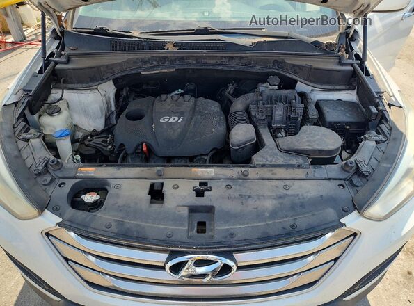 5XYZTDLB1GG314358 2016 HYUNDAI SANTA White Widok naklejki z numerem VIN