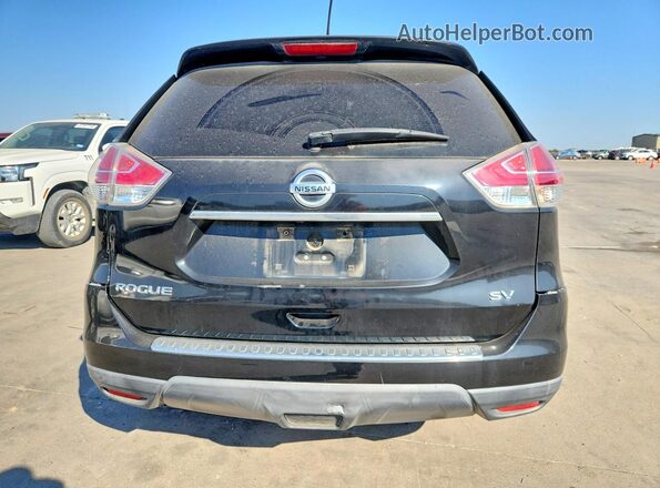KNMAT2MT1GP679886 2016 NISSAN ROGUE Black წინა სალონის ხედი