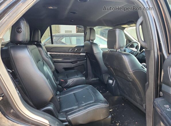 1FM5K8FH8JGB98309 2018 FORD EXPLORER Black ძრავის განყოფილების ხედი