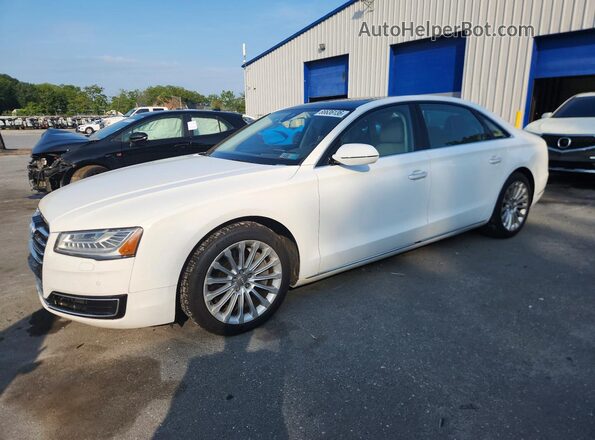 WAU34AFD2GN007754 2016 AUDI A8 White Trasero izquierdo