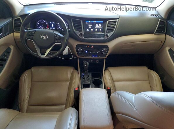 KM8J33A47JU655146 2018 HYUNDAI TUCSON Maroon Vista del cuadro de instrumentos