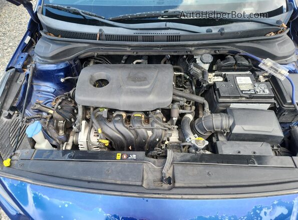 3KPC24A39KE046394 2019 HYUNDAI ACCENT Blue Widok komory silnika