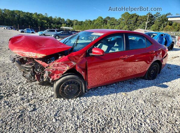 2T1BURHE1GC732638 2016 TOYOTA COROLLA Red უკანა მარცხენა