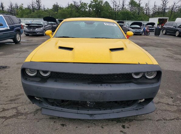 2C3CDZAG1HH503050 2017 DODGE CHALLENGER Yellow Rear view