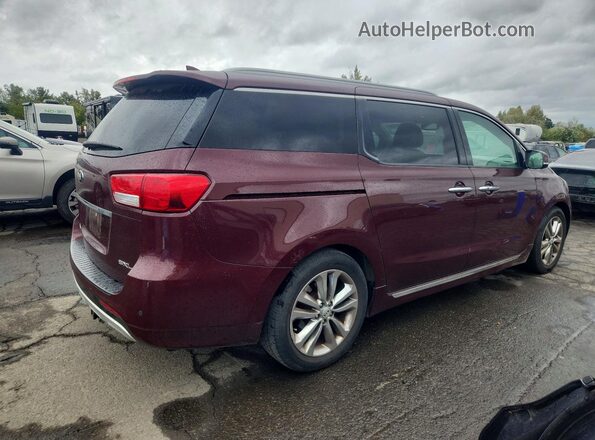 KNDME5C14G6117284 2016 KIA SEDONA Red Передня права чверть
