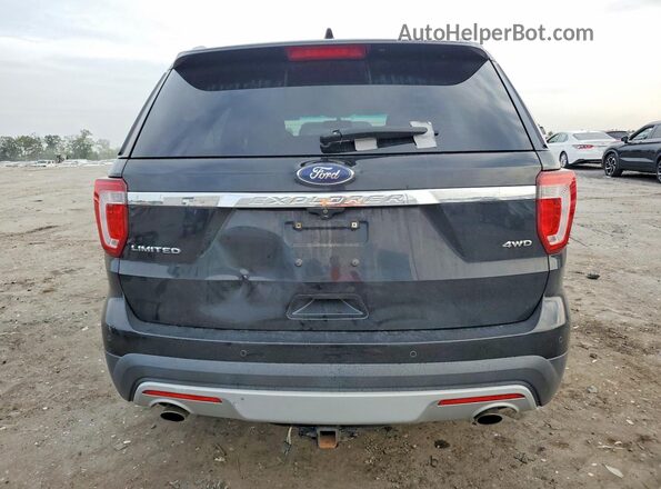 1FM5K8F82GGB27776 2016 FORD EXPLORER Black Widok wnętrza z przodu