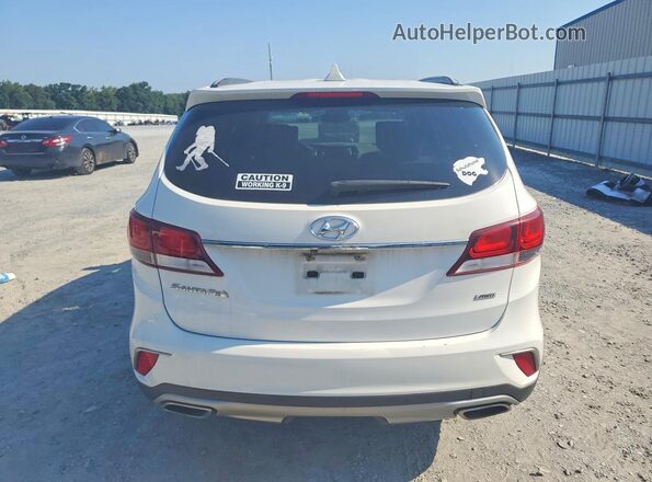 KM8SMDHF3HU208175 2017 HYUNDAI SANTA White Widok wnętrza z przodu
