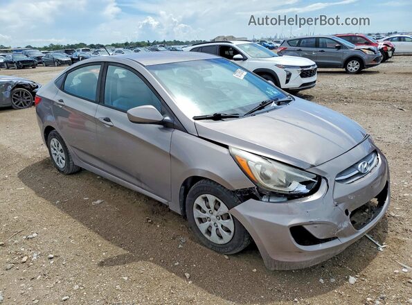KMHCT4AE6HU360153 2017 HYUNDAI ACCENT Бежевый Вид спереди
