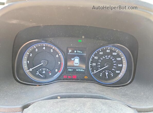 KM8K12AA6LU566830 2020 HYUNDAI KONA Gray Հետևի նստատեղերի տեսք