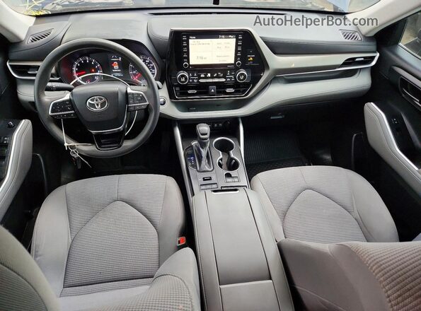 5TDCZRBH1LS037005 2020 TOYOTA HIGHLANDER Blue ხელსაწყოთა პანელის ხედი