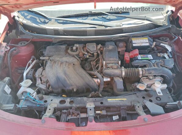 3N1CN7AP7HL830334 2017 NISSAN VERSA Maroon Widok komory silnika