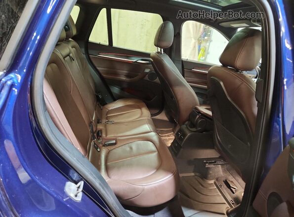 WBXHT3C32GP883105 2016 BMW X1 Blue Вид підкапотного простору