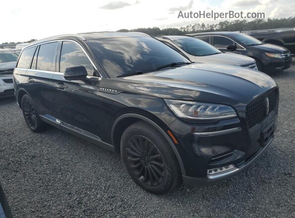 5LM5J7XC1LGL13123 2020 LINCOLN AVIATOR Black Вид спереду