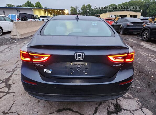 19XZE4F1XKE002574 2019 HONDA INSIGHT Black წინა სალონის ხედი