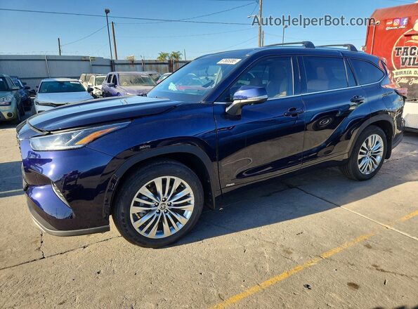 5TDEBRCH2SS689920 2025 TOYOTA HIGHLANDER Blue Tył lewy