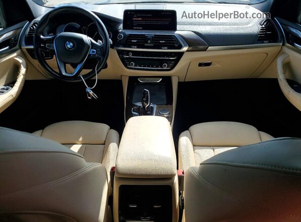 5UXTR7C59KLF27413 2019 BMW X3 Black ხელსაწყოთა პანელის ხედი