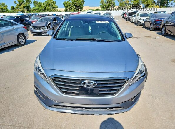 5NPE34AFXGH311651 2016 HYUNDAI SONATA Silver Widok z tyłu