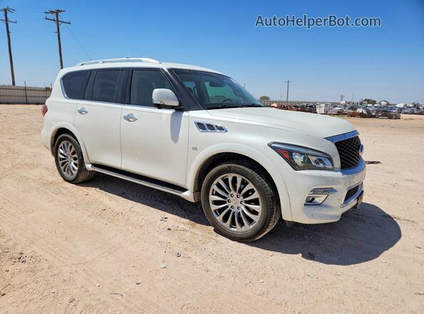 JN8AZ2NE0H9150485 2017 INFINITI QX80 White Front view