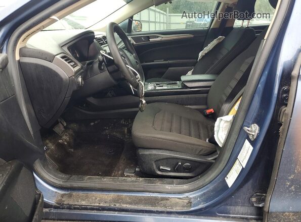 3FA6P0HD7JR255135 2018 FORD FUSION Синий Вид панели приборов
