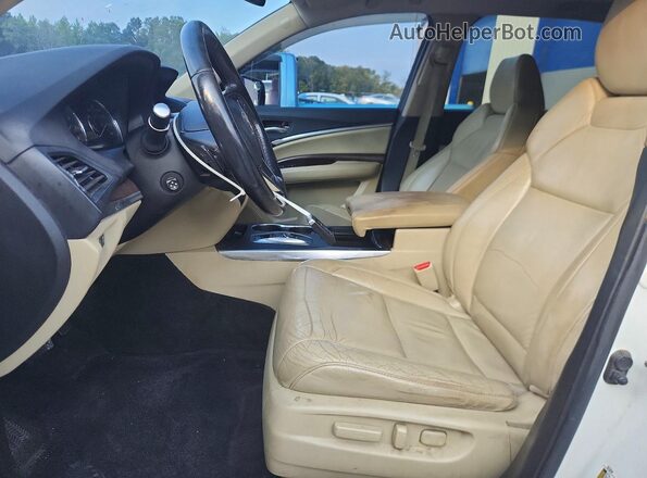 5J8YD4H31HL002834 2017 ACURA MDX White Առջևի վահանակի տեսք