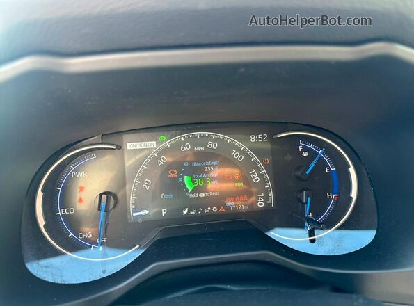 4T3RWRFV2SU201815 2025 TOYOTA RAV4 Silver Instrument cluster view