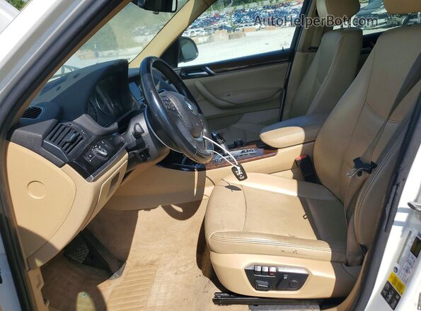 5UXWY3C57G0N86796 2016 BMW X3 White წინა პანელის ხედი