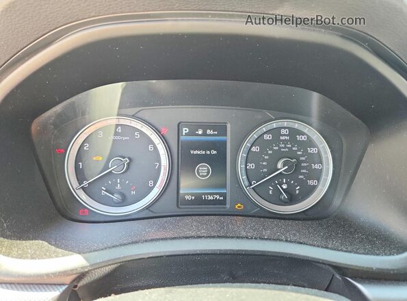 5NPE34AF4JH649232 2018 HYUNDAI SONATA Gray Widok tylnych siedzeń