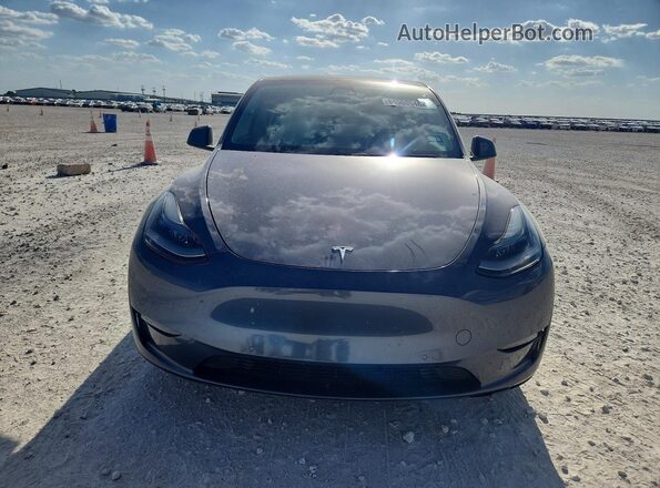 5YJYGDEF5MF211768 2021 TESLA MODEL Gray Rear view