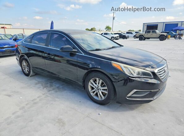 5NPE24AFXHH537290 2017 HYUNDAI SONATA Black წინა ხედი