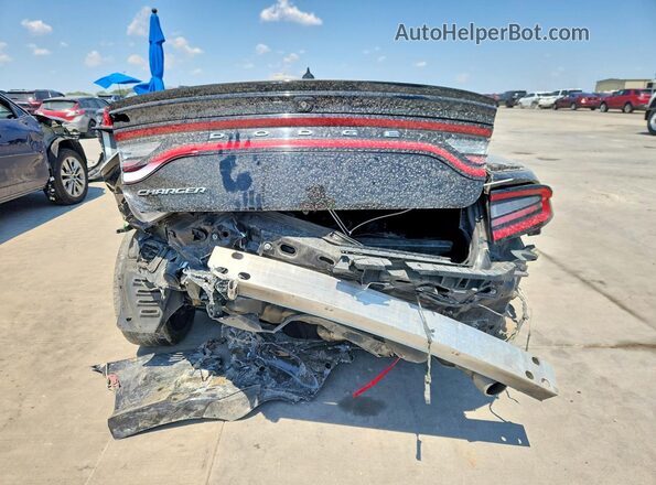 2C3CDXHG1JH218039 2018 DODGE CHARGER Черный Вид салона спереди