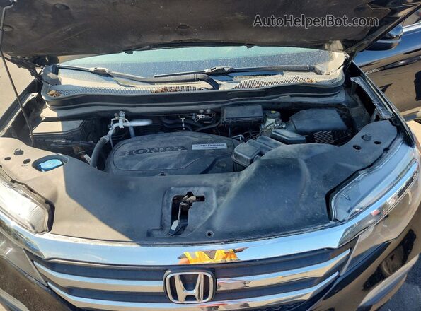 5FNYF6H84GB104159 2016 HONDA PILOT Black Вид підкапотного простору