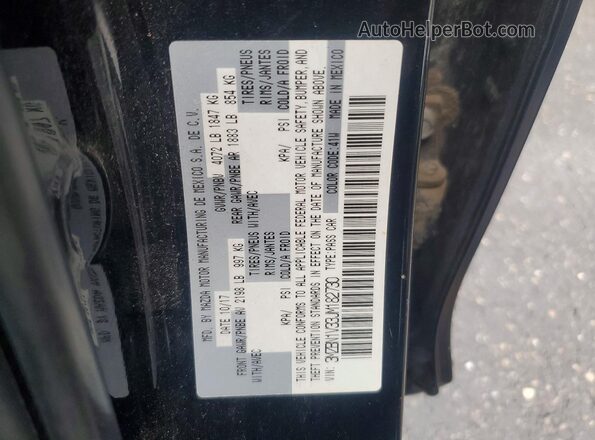 3MZBN1V33JM182730 2018 MAZDA 3 Black Вид наклейки з VIN-кодом